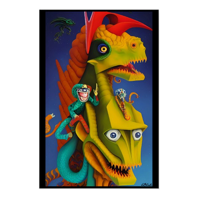 Pôster É tudo Lizard-Speak (Frente)