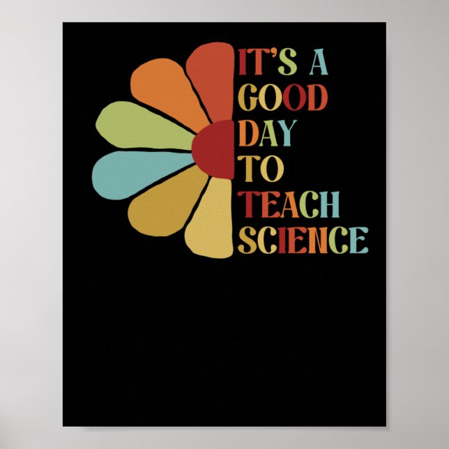 Poster É Um Bom Dia Ensinar Ciência. (Frente)