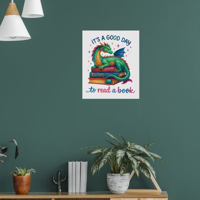 Poster É Um Bom Dia Ler Um Livro (Sala de Estar 1)