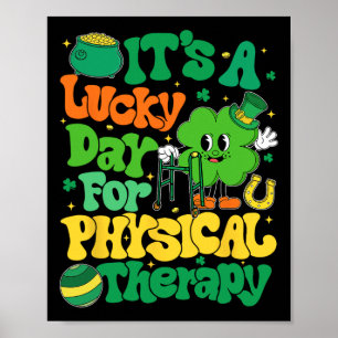 Poster É Um Dia de Sorte para a Fisioterapia St Patricks