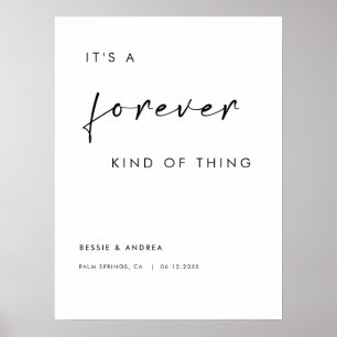 Poster É um Forever Tipo de Coisa Boas-vindas