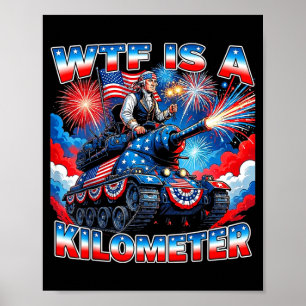 Poster É um quilômetro engraçado washington 4 de julho fu