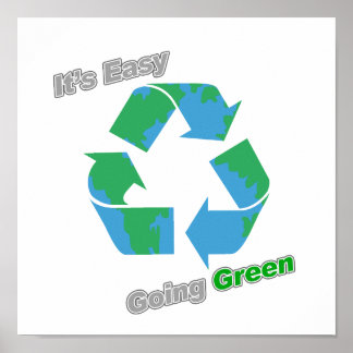 Pôster É um símbolo de Reciclar Verde fácil