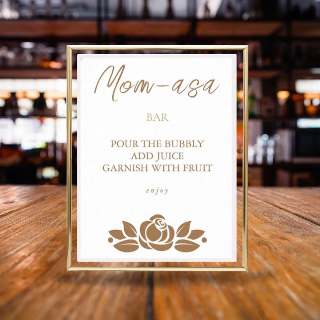 Poster É Um Sinal De Bar Branco Dourado (Criador carregado)