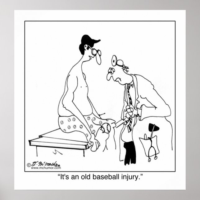 Pôster É um velho ferimento com beisebol (Frente)