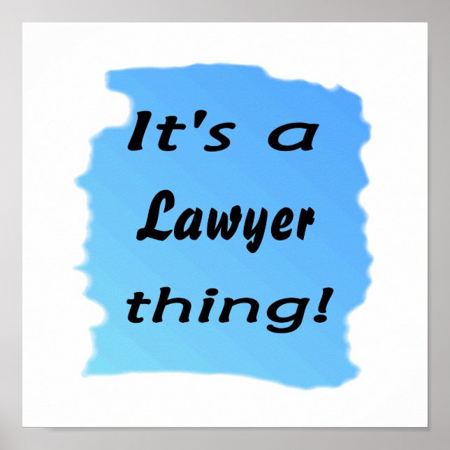 Pôster É uma coisa de advogado! (Frente)
