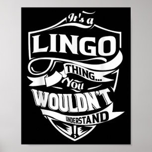 Poster É Uma Coisa De Lingo.