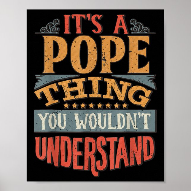 Poster É Uma Coisa Do Papa Que Você Não Entenderia. (Frente)