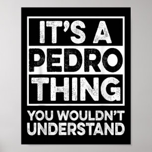 Poster É Uma Coisa Pedro Que Você Não Entenderia Camisa P