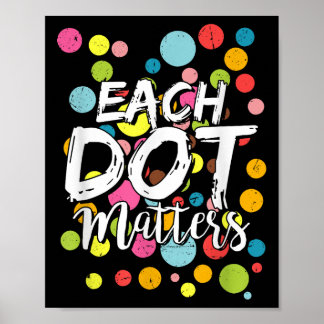 Poster Each Dot S Polka Dot Lover Happy Dot Day Kids Girl