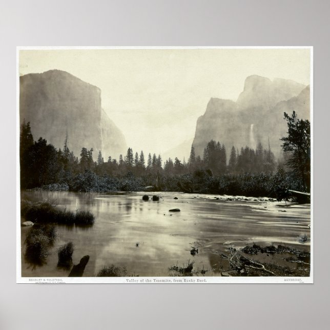 Poster Eadweard J. Muybridge Valley do Yosemite (Frente)