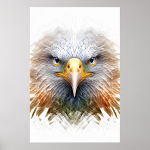 Poster Eagle Animal Retrait Nature Wildlife Painting