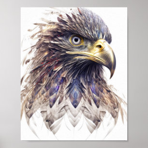 Poster Eagle Animal Retrait Nature Wildlife Painting