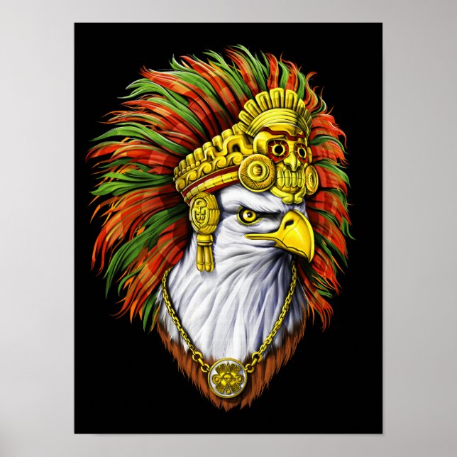 Poster Eagle Aztec Warrior (Frente)