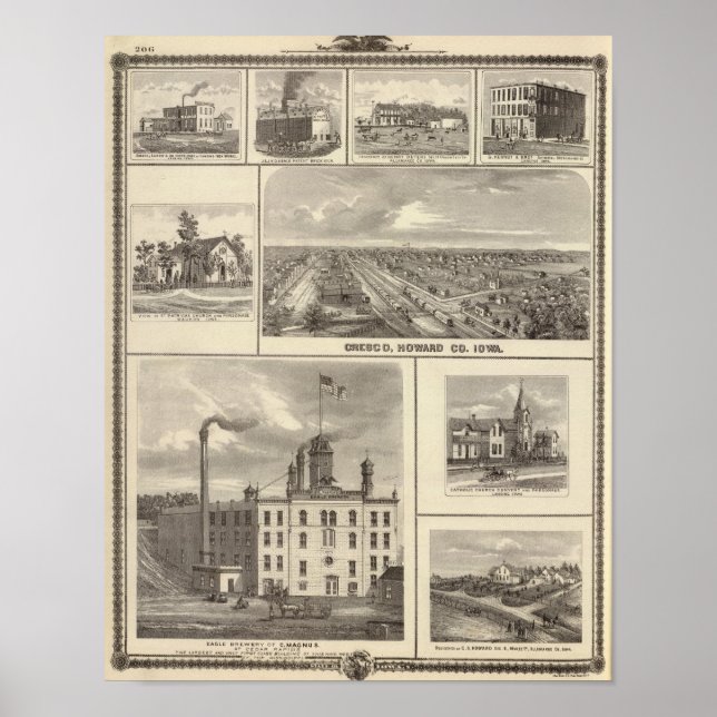 Poster Eagle Brewery, Cedar Rapids (Frente)