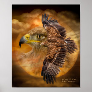 Pôster Eagle-Espírito do poster/impressão da arte do