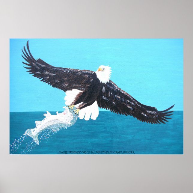 Poster Eagle fishing (Frente)
