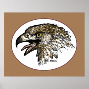 Poster Eagle Gritando
