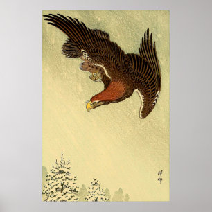 Poster Eagle in Flight Ohara Koson 1933 Japanese Art