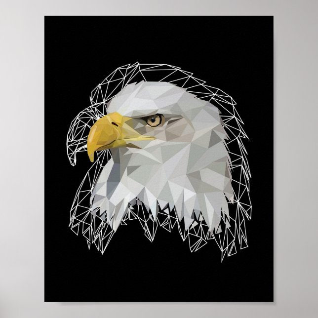 Poster Eagle Lowpoli (Frente)