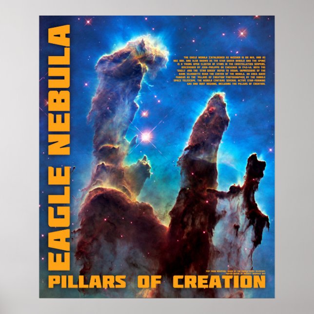 Poster Eagle Nebula - Pillars of Creation (Frente)