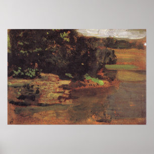 Poster Eakins - Estudo Para O Buraco Nadador