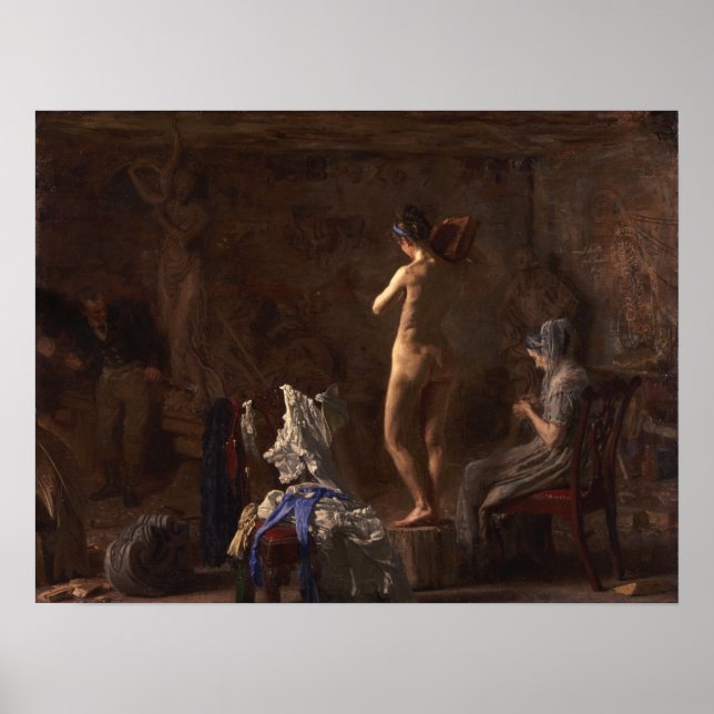 Poster Eakins - William Rush Carving (Frente)