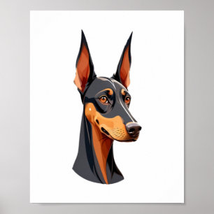 Poster Ear Doberman Natural