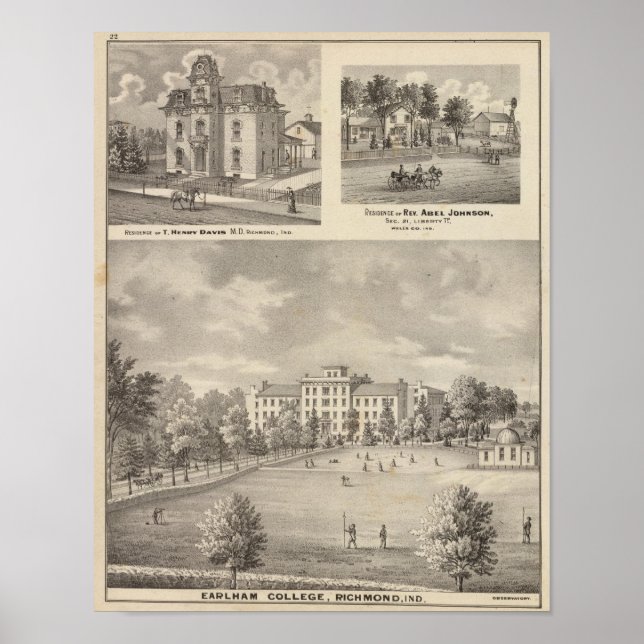 Pôster Earlham College, Richmond (Frente)