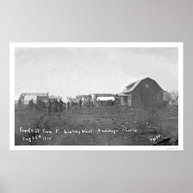 Poster Early Anchorage Alaska 1915 (Frente)