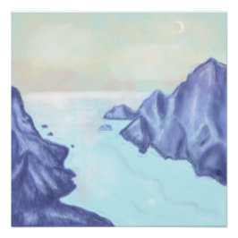 Pôster Early morning on the Fjord