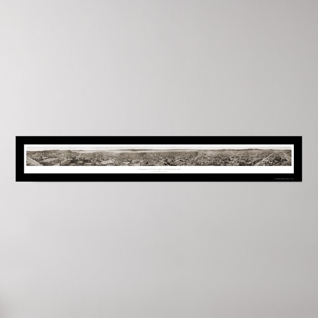 Pôster Early San Francisco Photo 1877 (Frente)