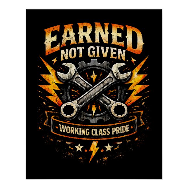 Pôster Earned Not Given (Frente)