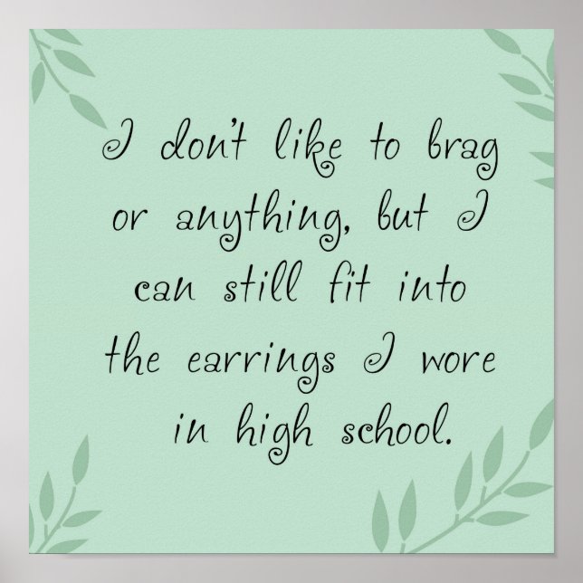 Pôster Earrings Fit (Frente)