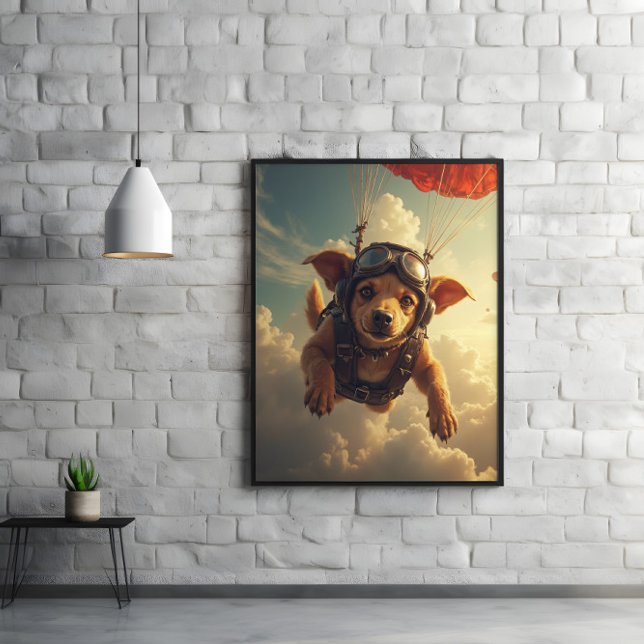 Poster Ears Flying, Tail Wagging, Mission Ready (Criador carregado)