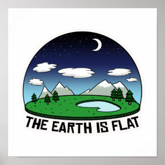 Poster Earth is flat