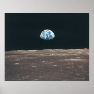 Poster Earth Seen from the Moon