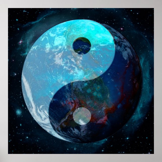 Pôster Earth Yin Yang (Frente)