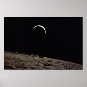 Poster Earthrise da órbita lunar (Apollo 15)