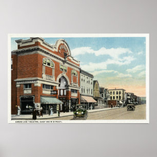 Pôster East Main Street View of the American Theatre