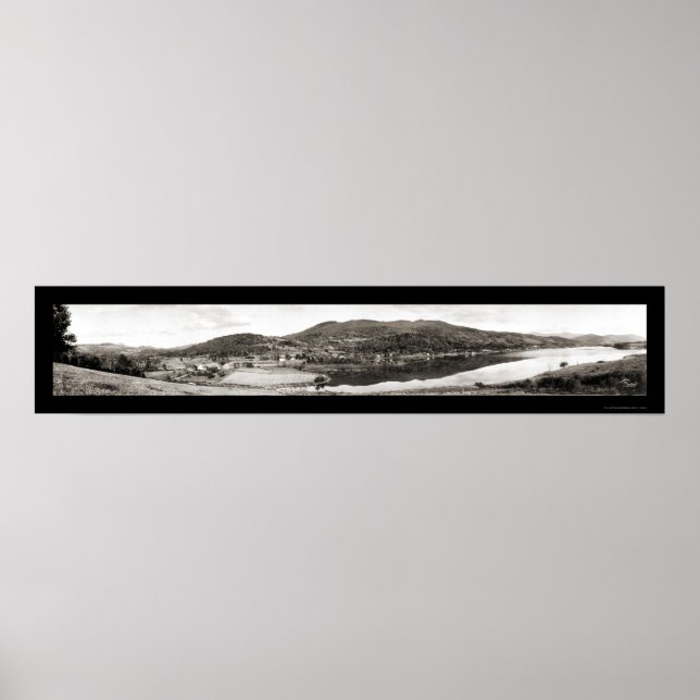 Poster East Pittsford VT Dam Foto 1913 (Frente)