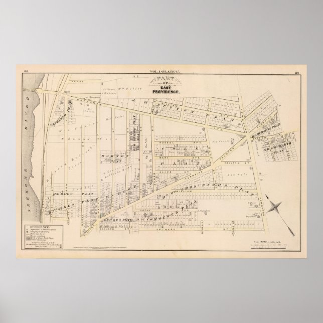 Poster East Providence Rhode Island (Frente)