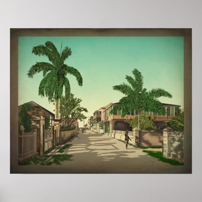 Pôster East Street Em Nassau (Frente)