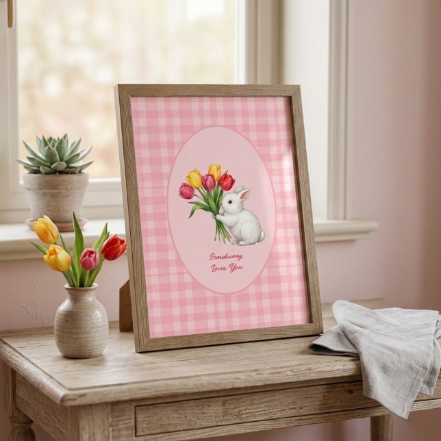 Poster Easter Bunny Sketch Print - Rabbit Wall Art (Criador carregado)