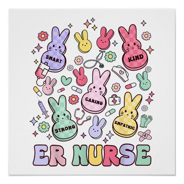 Pôster Easter ER Emergency Department Nurse Practitioner  (Frente)