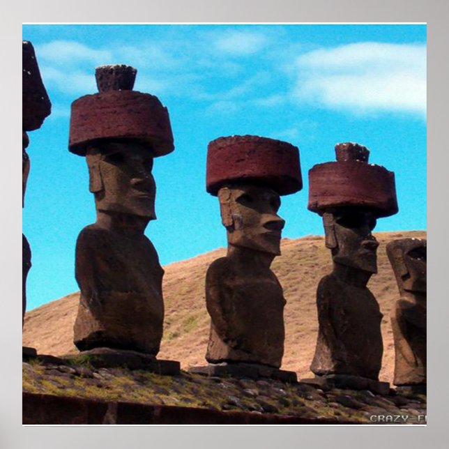 PÔSTER EASTER ISLAND TALKING HEADS (Frente)