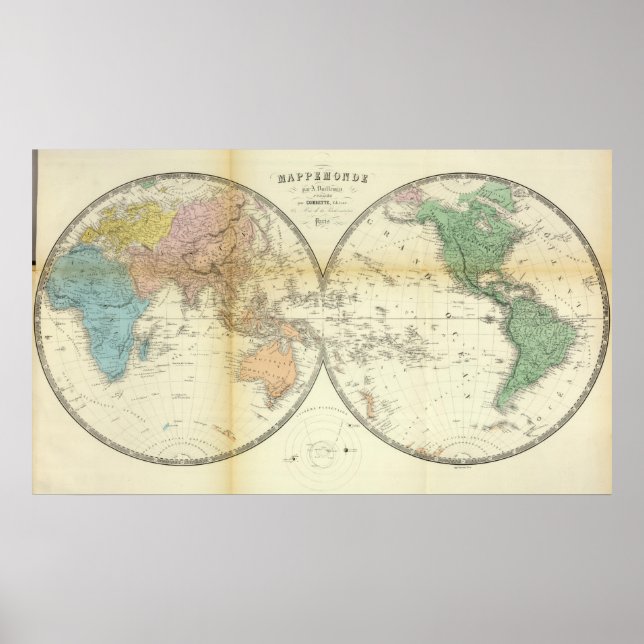 Poster Eastern and Western Hemispheres (Frente)