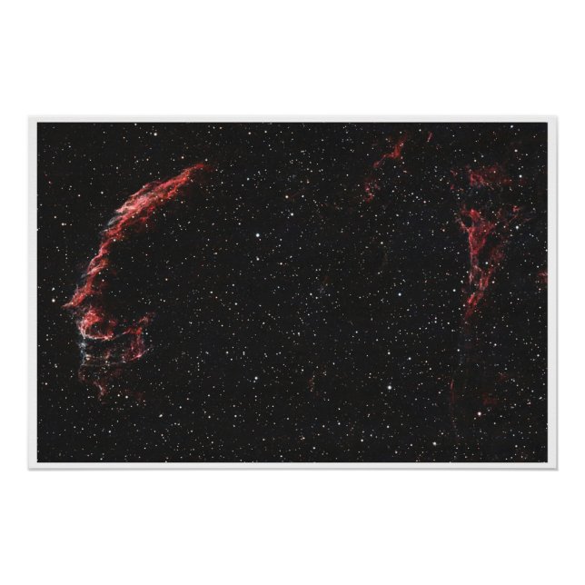 Pôster Eastern Veil Nebula – Deep Space Astrophotography (Frente)