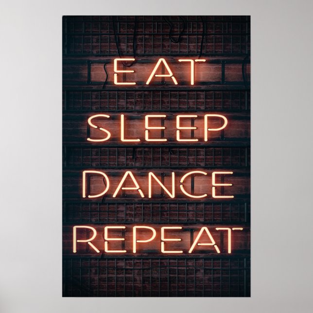 POSTER EAT SLEEP DANCE REPEAT! (Frente)