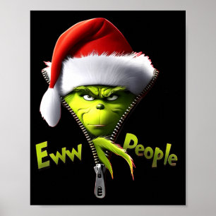 Poster Eca, Pessoas Chapéu de Papai Noel Natal Divertido